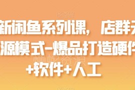 闲鱼店群无货源模式系列课 爆品打造软硬件及实操全指南
