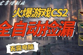 CS2游戏饰品全自动捡漏赚差价 低门槛手机可操作副业项目全拆解