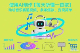 AI制作「每天听懂一首歌」音乐赛道爆款视频 附变现玩法教学