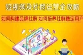 短视频及社群运营全攻略 品牌社群搭建与稳定用户培养实用指南