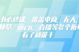2025小红书全板块运营必修课 涵盖带货获客种草等可直接落地