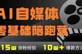 0基础AI自媒体从入门到稳定变现 7大模块系统训练营