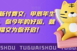 2024甲辰年十二生肖详解 灏泽付费版生肖运势参考指南