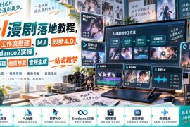 零基础AI漫剧全流程制作教程 MJ即梦4.0等工具实操教学