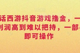 大话西游抖音游戏撸金玩法详解 一单30手机可操作日入可达3000