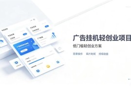 广告联盟挂G低门槛副业玩法 零复杂操作被动收益项目详解