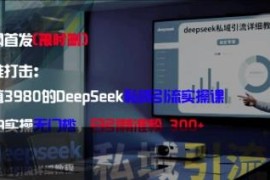 DeepSeek私域引流实操课 零基础新手零门槛可日引精准粉300+