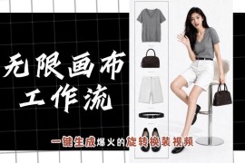 使用无限画布工作流制作旋转换装视频 零基础也可快速上手