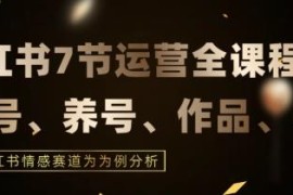 7节小红书运营实战全教程 结合情感赛道打通运营全流程