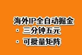 2025海外IP全自动掘金蓝海项目 低门槛快速落地操作玩法解析