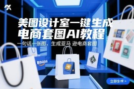 美图设计室AI生成亚马逊电商套图教程 一键出图操作步骤详解