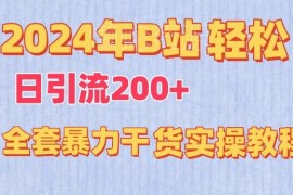 2024年B站引流实操教程 日引200+低投入高回报玩法全解析