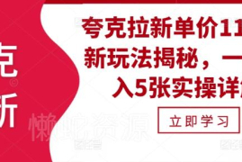 2024夸克拉新11元单价最新玩法 无外链日入500实操详解