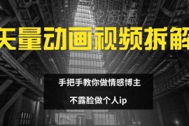 矢量动画视频玩法全拆解 新手不露脸打造情感博主IP实操教程
