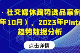 2023年10月Pinterest趋势数据分析 社交媒体趋势选品案例汇总