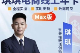 2026年8月更新 琪琪电商拼多多全类目运营爆单实战全套课程