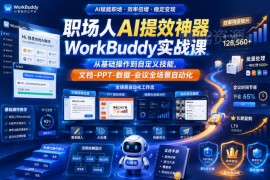WorkBuddy职场AI提效实战课 零基础掌握全场景办公自动化技能