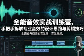 2025全能音效实战训练营 音效设计与剪辑技巧系统教学