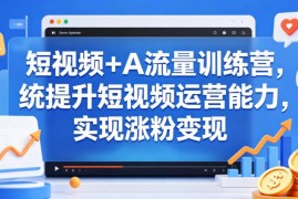 短视频+AI流量训练营课程 系统学习运营技能实现涨粉变现