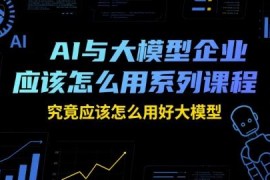 企业如何用好AI大模型 25个全行业落地应用案例课程详解