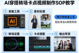 AI穿搭转场卡点视频制作SOP教程 零基础快速上手做穿搭带货内容