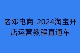 2024年11月淘宝开店运营教程 直通车万相无界实操培训