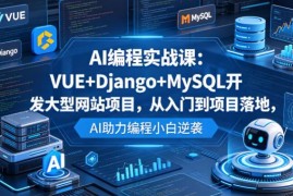 AI编程实战课：VUE+Django+MySQL全栈开发从入门到项目落地
