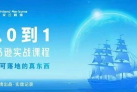 0基础亚马逊从0到1实操课程 全链路运营入门到变现指南