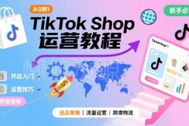 TikTok Shop从0到1运营教程 跨境电商新手全流程入门指南