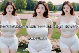 微胖女孩舞蹈AI视频制作教程 含绘图及视频生成专用提示词