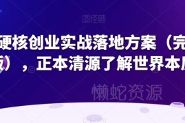 完整版创业实战落地方案 多赛道运营与资本运作实操指南