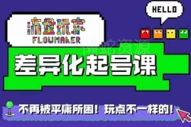 2024流量玩家差异化起号课 新媒体账号从0到1快速起号运营教程