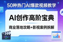 50种热门AI爆款视频制作高阶教程 含影视案例拆解与商业落地攻略