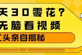 看视频赚零花钱玩法拆解 养机操作稳定获收益方法分享