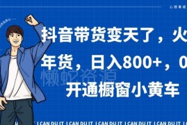 2024抖音0粉开橱窗年货带货攻略 借助AI工具轻松日入800+
