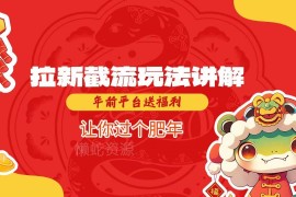 2025拉新截流玩法详细讲解 年前平台福利期增收实操指南