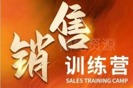 销售训练营系统课程 吃透销售核心本质 助力业绩提升财富增长