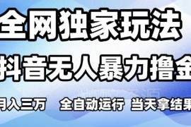 2024抖音无人直播撸音浪玩法 可矩阵操作无门槛当日拿收益