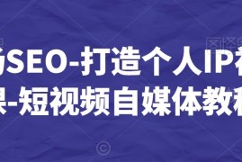 白杨SEO个人IP打造系列视频课 短视频自媒体运营完整教程