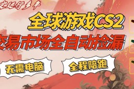 CSGO饰品自动捡漏副业操作指南 手机可操作小白易上手