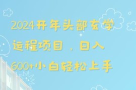 2024龙年玄学运程副业项目拆解 小白易上手日入600+实操教程