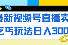 视频号直播卖惨乞讨实操玩法 流量稳定低门槛单日收益可达300+