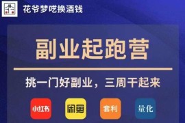 花爷副业起跑营第4期详解 四大副业赛道三周起步实操指南