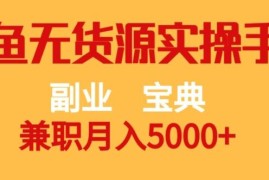 闲鱼无货源副业实操手册 零基础上手兼职月入5000+全攻略