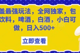 饮料啤酒白酒瓶盖扫码回收玩法 小白可做副业实操教程