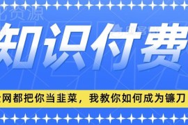 2024小白入门知识付费全流程教程 从思维转变到落地实操教学