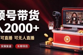 视频号带货长期可运营项目解析 支持纯视频/直播/无人直播多玩法