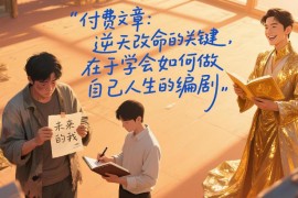 普通人如何做自己人生的编剧 掌握改写自身命运的实用方法