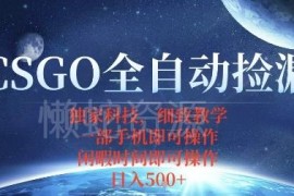 CSGO饰品自动捡漏赚差价项目详解 无需盯盘手机可操作新手易上手