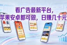 2024稳定看广告赚钱平台 苹果安卓通用单机日赚几十易操作